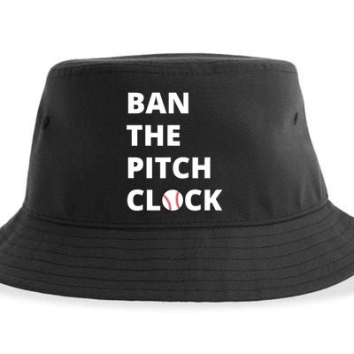Ban The Pitch Clock In Baseball Show Your Support Sustainable Bucket Hat