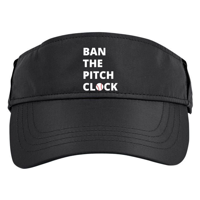 Ban The Pitch Clock In Baseball Show Your Support Adult Drive Performance Visor
