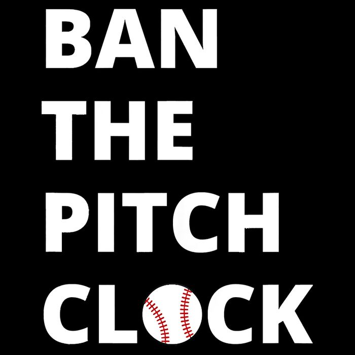 Ban The Pitch Clock In Baseball Show Your Support Drawstring Bag