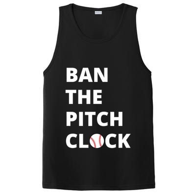 Ban The Pitch Clock In Baseball Show Your Support PosiCharge Competitor Tank
