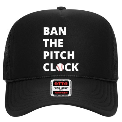 Ban The Pitch Clock In Baseball Show Your Support Trucker Hat
