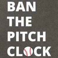 Ban The Pitch Clock In Baseball Show Your Support Cotton Canvas Backpack