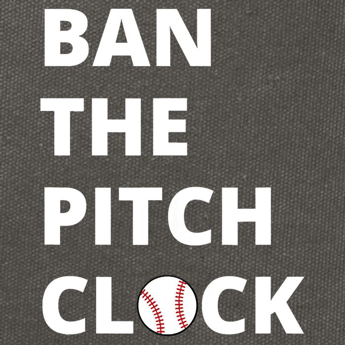 Ban The Pitch Clock In Baseball Show Your Support Cotton Canvas Backpack