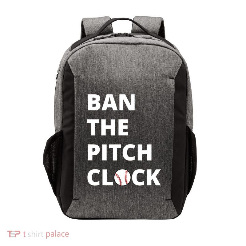 Ban The Pitch Clock In Baseball Show Your Support Vector Backpack