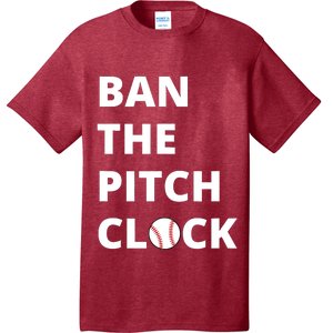 Ban The Pitch Clock In Baseball Show Your Support T-Shirt