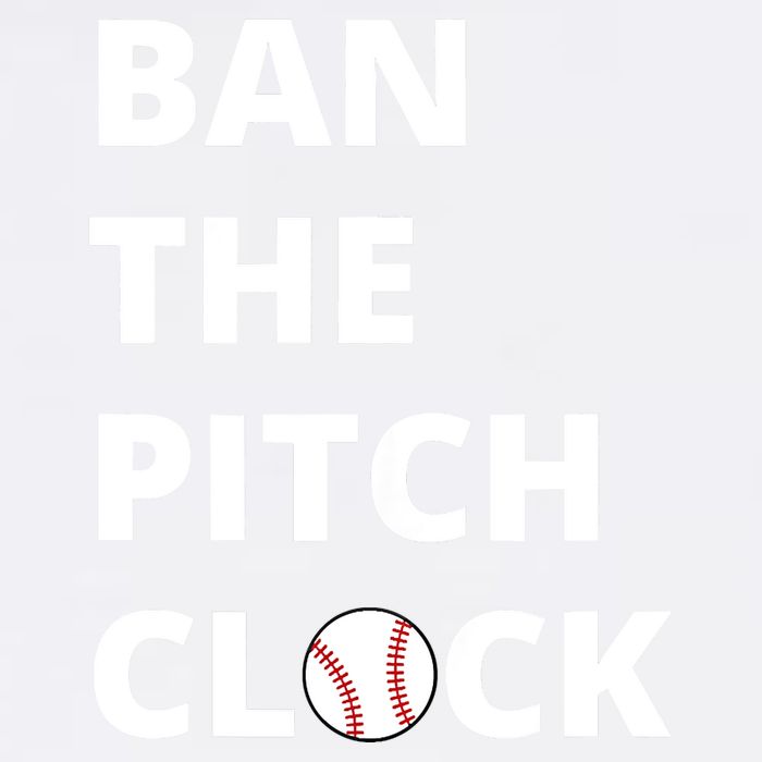 Ban The Pitch Clock In Baseball Show Your Support Garment-Dyed Sweatshirt