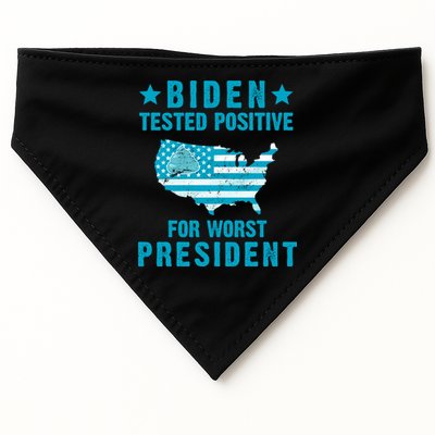 Biden Tested Positive For The Worst President USA-Made Doggie Bandana