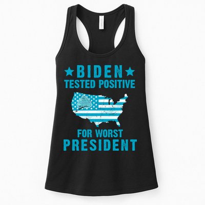 Biden Tested Positive For The Worst President Womens Tank Top