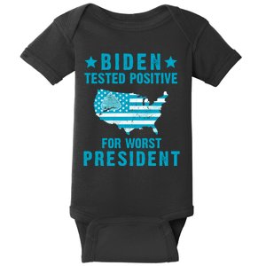 Biden Tested Positive For The Worst President Baby Bodysuit