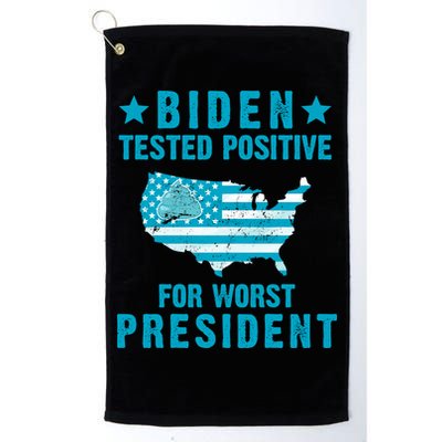 Biden Tested Positive For The Worst President Golf Towel