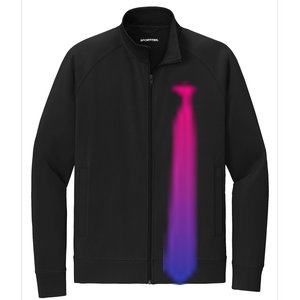 Bisexuality Tie Pride Funny Lgbt Equality Awareness Humor Gift Stretch Full-Zip Cadet Jacket