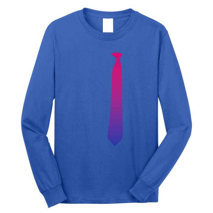 Bisexuality Tie Pride Funny Lgbt Equality Awareness Humor Gift Long Sleeve Shirt