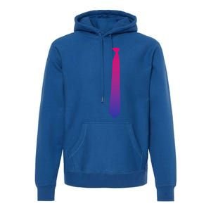 Bisexuality Tie Pride Funny Lgbt Equality Awareness Humor Gift Premium Hoodie