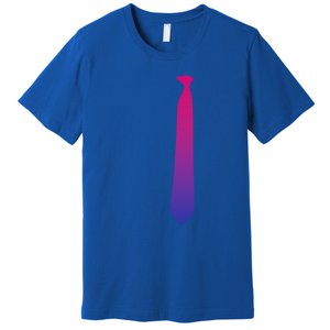 Bisexuality Tie Pride Funny Lgbt Equality Awareness Humor Gift Premium T-Shirt