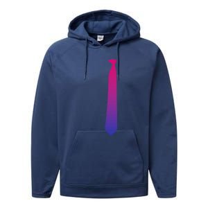 Bisexuality Tie Pride Funny Lgbt Equality Awareness Humor Gift Performance Fleece Hoodie