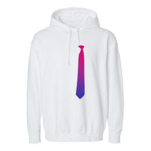 Bisexuality Tie Pride Funny Lgbt Equality Awareness Humor Gift Garment-Dyed Fleece Hoodie