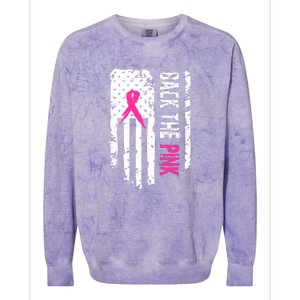 Back The Pink | Breast Cancer Colorblast Crewneck Sweatshirt