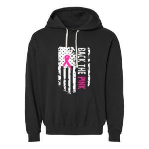 Back The Pink | Breast Cancer Garment-Dyed Fleece Hoodie