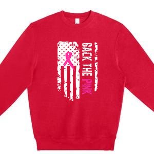 Back The Pink | Breast Cancer Premium Crewneck Sweatshirt