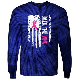 Back The Pink | Breast Cancer Tie-Dye Long Sleeve Shirt