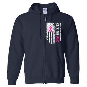 Back The Pink | Breast Cancer Full Zip Hoodie