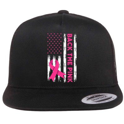 Back The Pink Breast Cancer Awareness Flatbill Hat