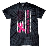 Back The Pink Breast Cancer Awareness Tie-Dye T-Shirt