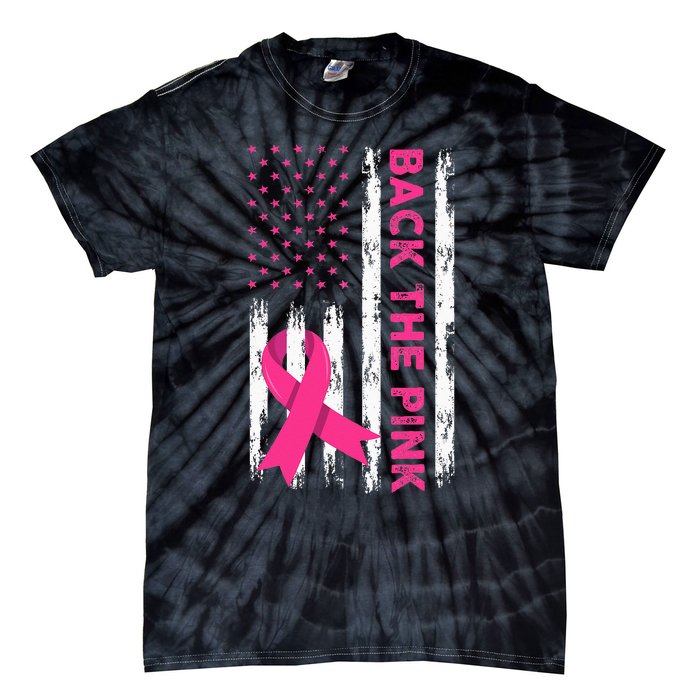 Back The Pink Breast Cancer Awareness Tie-Dye T-Shirt