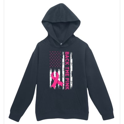 Back The Pink Breast Cancer Awareness Urban Pullover Hoodie