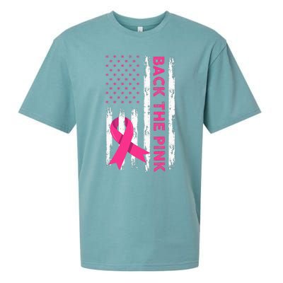 Back The Pink Breast Cancer Awareness Sueded Cloud Jersey T-Shirt