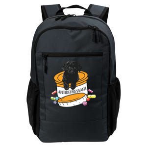 Black Toy Poodle Antidepressant Daily Commute Backpack