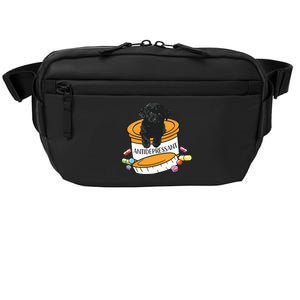 Black Toy Poodle Antidepressant Crossbody Pack