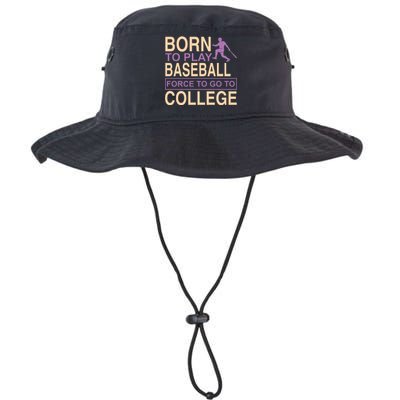 Born To Play Baseball Force To Go To College Legacy Cool Fit Booney Bucket Hat