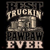 Best Truckin Pawpaw Ever Vinatge Trucker Fathers Day Gift Flatbill Hat