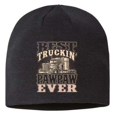 Best Truckin Pawpaw Ever Vinatge Trucker Fathers Day Gift Sustainable Beanie