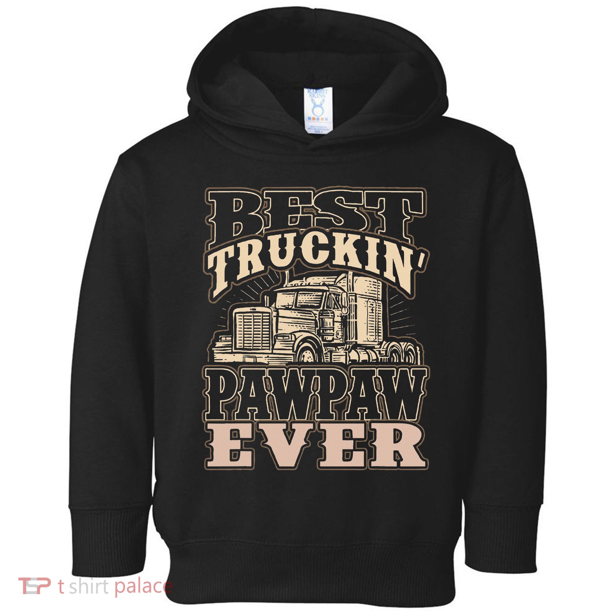 Best Truckin Pawpaw Ever Vinatge Trucker Fathers Day Gift Toddler Hoodie