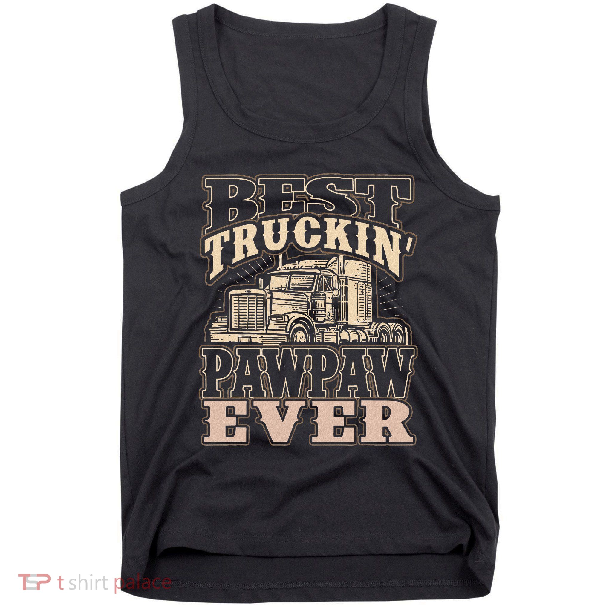 Best Truckin Pawpaw Ever Vinatge Trucker Fathers Day Gift Tank Top