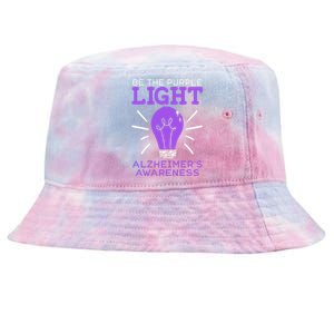 Be The Purple Light End ALZ Alzheimers Disease Awareness Tie-Dyed Bucket Hat