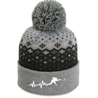 Born To Play Hockey Game Gifts The Baniff Cuffed Pom Beanie