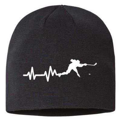 Born To Play Hockey Game Gifts Sustainable Beanie