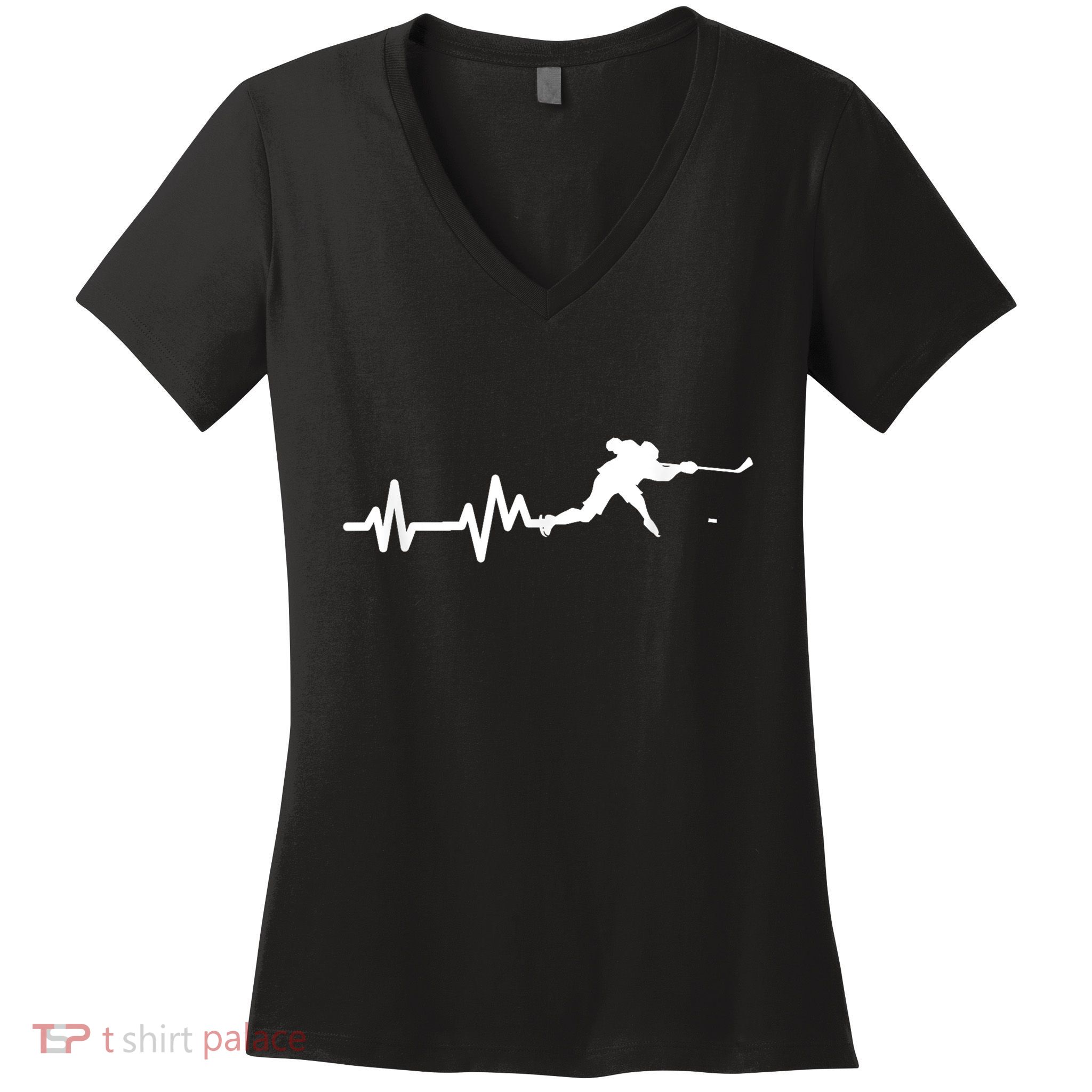 Born To Play Hockey Game Gifts Women's V-Neck T-Shirt