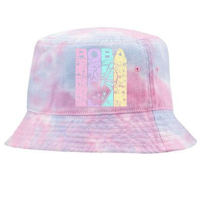 Boba Tea Pastel Bubble Tea Lover Retro Tie-Dyed Bucket Hat