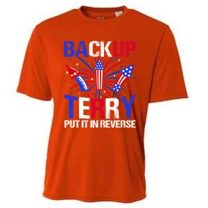 Backup Terry Put It In Reverse Funny 4th Of July Patriotic Meaningful Gift Cooling Performance Crew T-Shirt