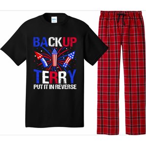 Backup Terry Put It In Reverse Funny 4th Of July Patriotic Meaningful Gift Pajama Set