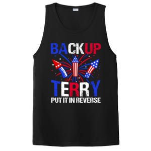 Backup Terry Put It In Reverse Funny 4th Of July Patriotic Meaningful Gift PosiCharge Competitor Tank