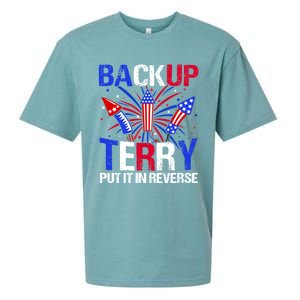 Backup Terry Put It In Reverse Funny 4th Of July Patriotic Meaningful Gift Sueded Cloud Jersey T-Shirt