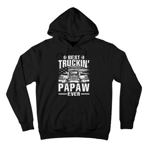 Best Truckin Papaw Ever Usa Flag Hoodie