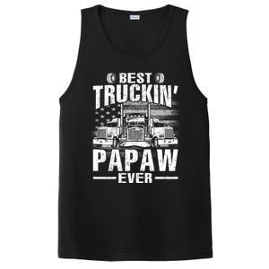 Best Truckin Papaw Ever Usa Flag PosiCharge Competitor Tank