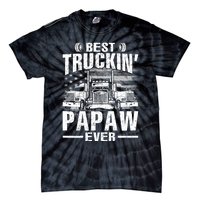 Best Truckin Papaw Ever Usa Flag Tie-Dye T-Shirt