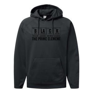 Black the Prime Element Proud Black History Month Melanin Performance Fleece Hoodie